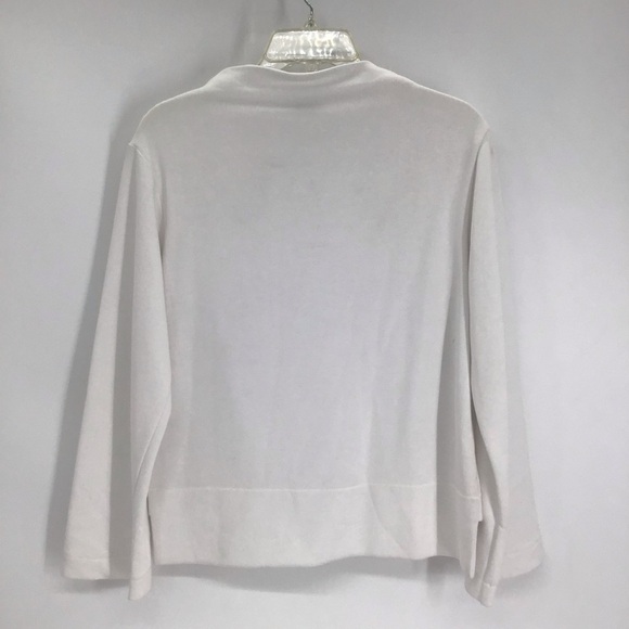 Lotus Eaters Caladium Sweater Sweatshirt Casual Career White NWT Size Small - Picture 2 of 7